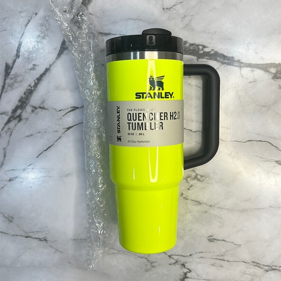 Stanley Other - NWT UNRELEASED Stanley Quencher H2.0 FlowState Tumbler 30oz, NEON YELLOW